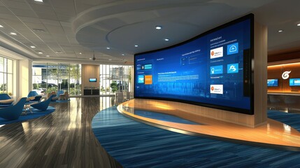 Obraz premium Exploring a virtual high fidelity internet banking dashboard immersive user experience in a modern financial environment