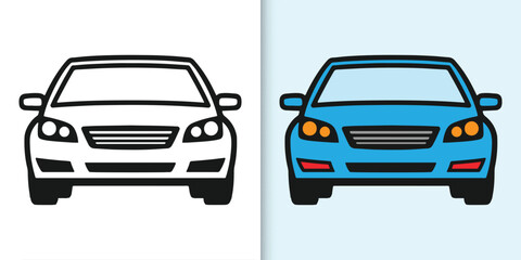 Vector of modern car illustration in flat style