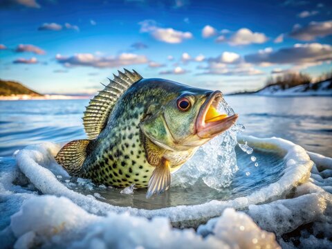 Utah ice fishing: target crappie and black crappie through the ice for a winter panfish adventure.