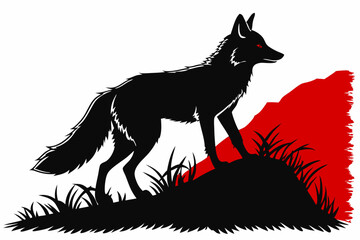 Valentine Set of Animal Silhouettes: Wolf, Dolphin, Elephant, Bird, Owl, and More