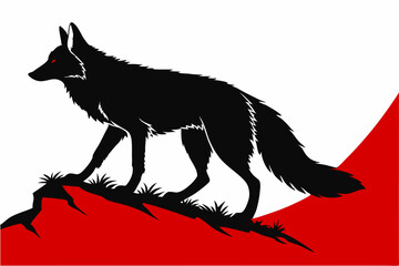 Valentine Set of Animal Silhouettes: Wolf, Dolphin, Elephant, Bird, Owl, and More