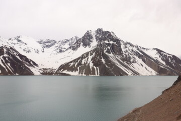 embalse el yeso, Laguna, Cordillera 