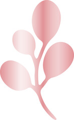 Rose Gold Leaves Foliage 