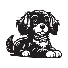 Cute puppy dog vector illustration