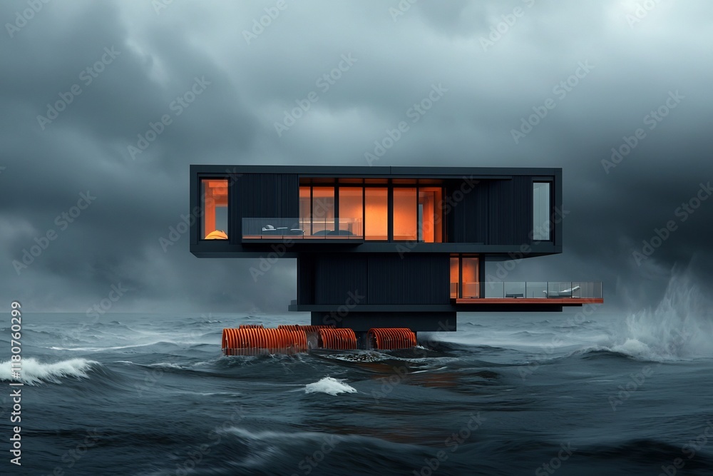 Poster resilient and adaptive modular architecture designed to withstand coastal natural disasters featurin