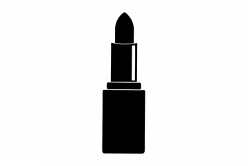 lipstick  silhouette vector illustration