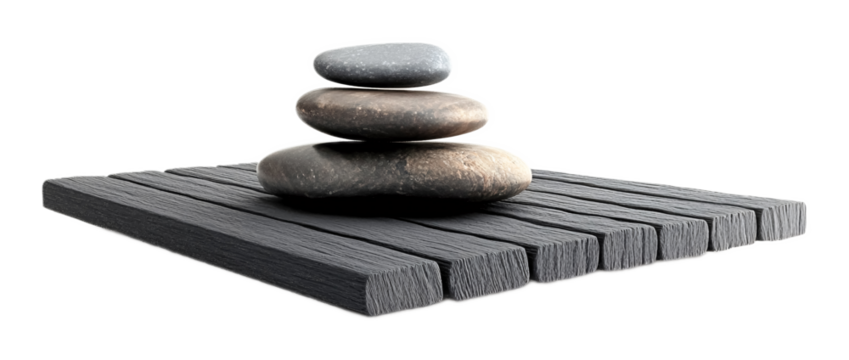 Non-Slip Yoga Mat for Workouts Isolated on White Background