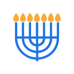 Abstract Organic Hanukkah Shape
