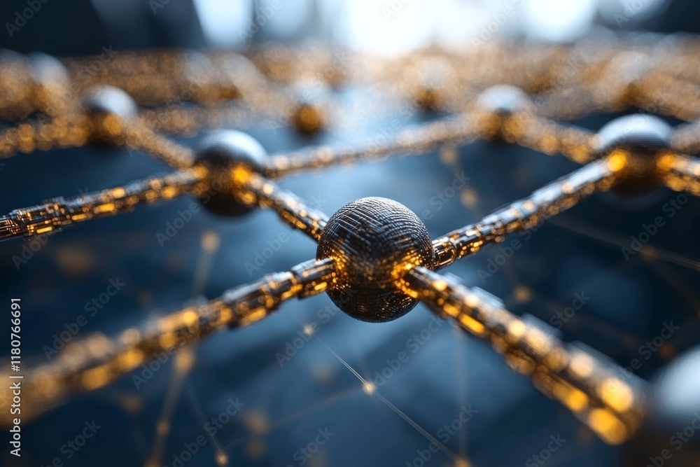 Poster abstract network connection: golden nodes and links in a digital space