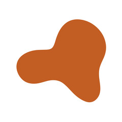 Abstract Organic Mocha Mousse Shape