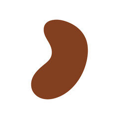Abstract Organic Mocha Mousse Shape