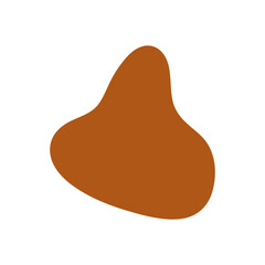 Abstract Organic Mocha Mousse Shape