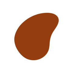 Abstract Organic Mocha Mousse Shape