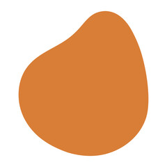Abstract Organic Mocha Mousse Shape