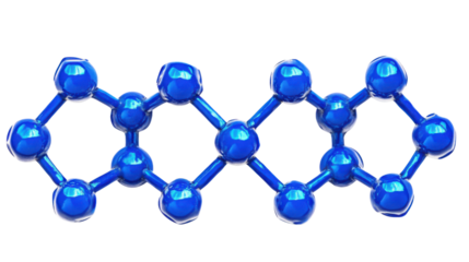 Molecular and DNA model transparent background