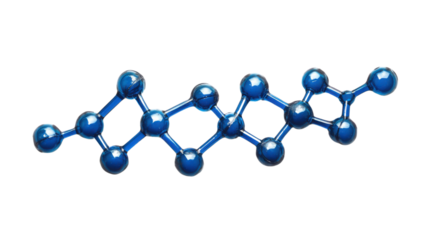 Molecular and DNA model transparent background