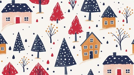 Obraz premium scandinavian simplicity pattern wallpaper