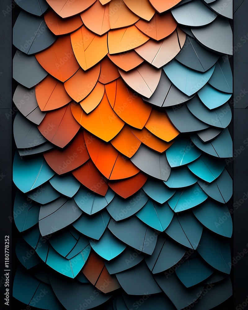 Poster adaptive temperature driven building skin with a faceted crystalline surface that displays a mesmeri
