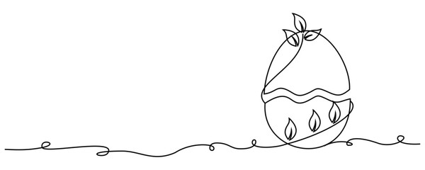 vector easter eggs and leaves