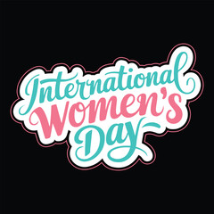 International Women's Day typography design