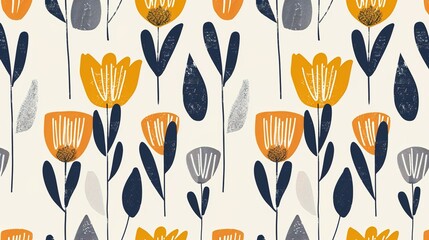 scandinavian simplicity seamless pattern wallpaper