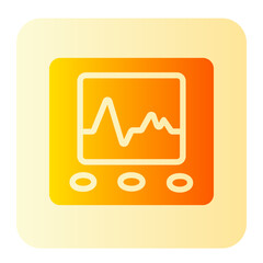 Cardiogram gradient icon