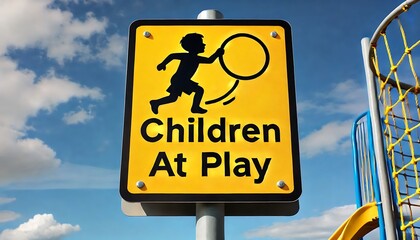 Caution: Active Play Zone for Kids