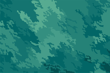 Digital tosca green camouflage grunge textures wallpaper background. Abstract camouflage seamless pattern. Military texture, army or hunting masking ornament. Classic background. © Yusak