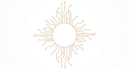 Circuit Template vector illustration icon design. 
