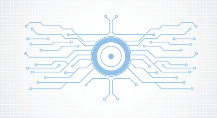 Obraz premium Circuit Template vector illustration icon design. 