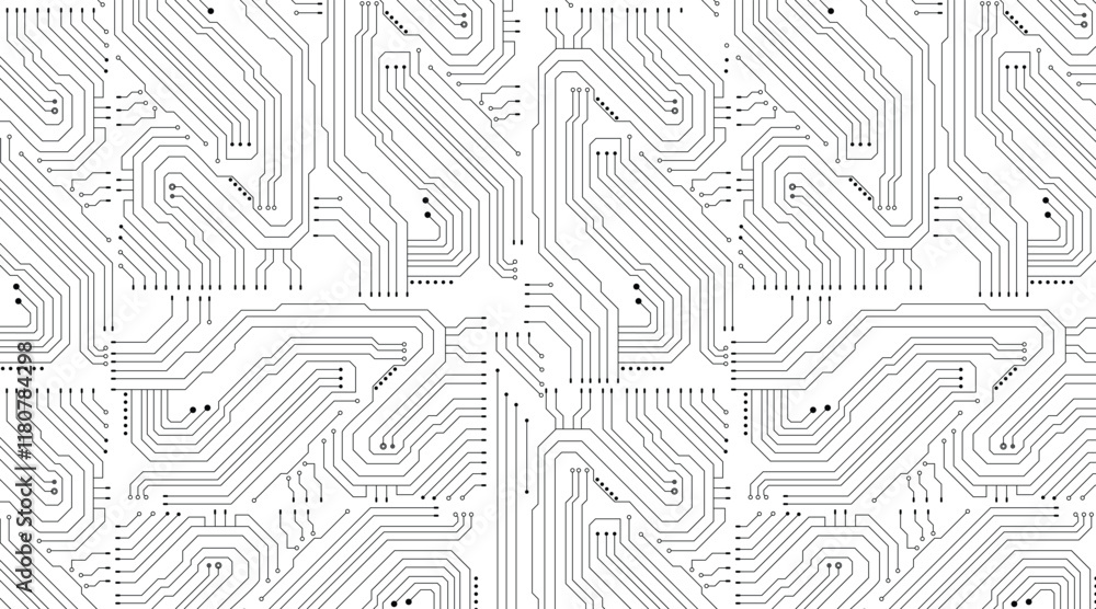 Poster Circuit technology background with hi-tech digital data connection system and computer electronic design