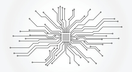 Circuit Template vector illustration icon design. 