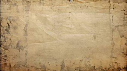 Aged and Weathered Vintage Paper Background with Textured Surface and Grunge Details for Artistic and Creative Projects