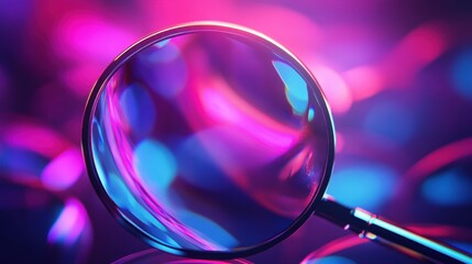 Sleek Transparent Magnifying Glass - Minimalistic Modern Design Element