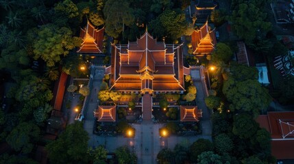 Obraz premium A large group of gold statues of Buddha are sitting in a row. Phuttha Utthayan Makha Bucha Anusorn (Buddhism Memorial Park), Nakhon Nayok, Thailand