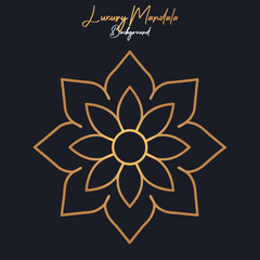 Luxury floral mandala design