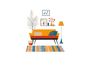 Midcentury Living Room