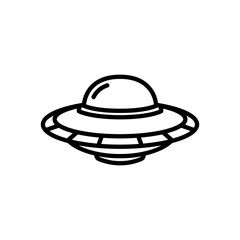 ufo icon vector, line style icon
