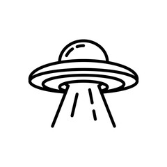 ufo icon vector, line style icon