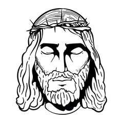 jesus christ sketch drawing