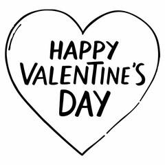 happy valentine's day vector art