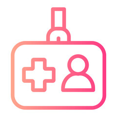 Identification gradient icon