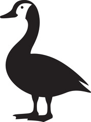 Goose Silhouette Vector Illustration Charming Design for Creative Arts
