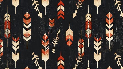 tribal arrow seamless pattern wallpaper
