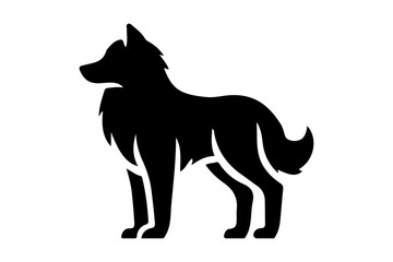 Black dog vector 