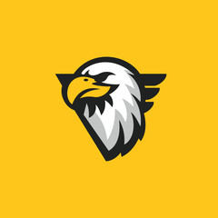 Obraz premium a majestic eagle head logo