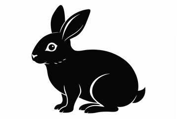 bunny  silhouette vector illustration