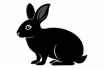 bunny  silhouette vector illustration