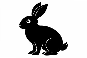 bunny  silhouette vector illustration