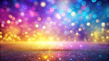 Abstract Sparkle Background with Vibrant Bokeh Lights and Glittering Surface